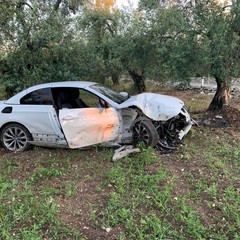 incidente stradale su via Castel del Monte