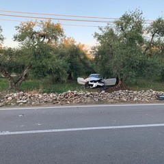 incidente stradale su via Castel del Monte