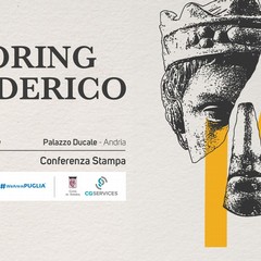 Invito Conferenza stampa Exploring Federico dicembre ore Palazzo Ducale Andria