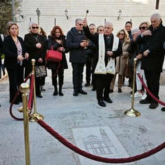 pietra d’inciampo che ricorda chiesa e monastero delle Benedettine