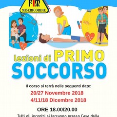 lezioni di primo soccorso misericordia