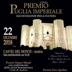 Loc Premio Puglia imperiale Stupor mundi dicembre Castel del Monte
