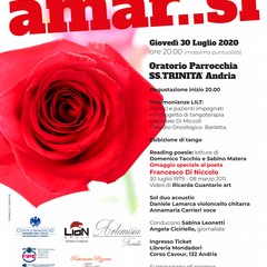 Andria, serata evento "Amar…si", in ricordo del poeta Francesco Di Niccolo