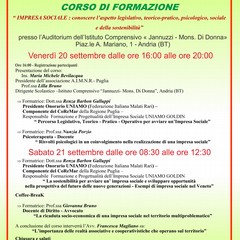 locandina Corso Formazione Andria