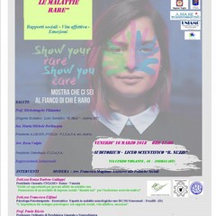 Locandina I giovani e le malattie rare Andria