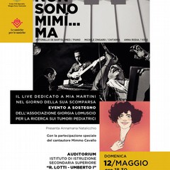 Locandina Non sono Mim ma concerto maggio Auditorium IISS Lotti Umberto I ore Andria BT