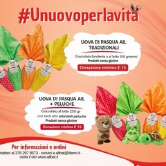 locandina uova di pasqua dell'AIL