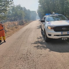 Vasto incendio sulla Murgia