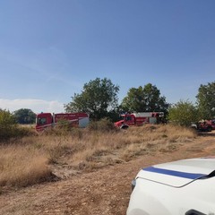 Vasto incendio sulla Murgia