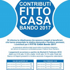 Manifesto comune fitto casa