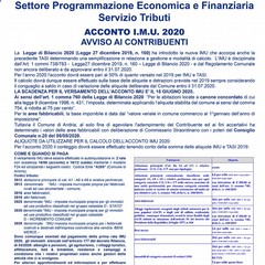 manifesto IMU acconto
