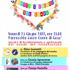 Manifesto Tutti i colori del cuore Sacro Cuore giugno