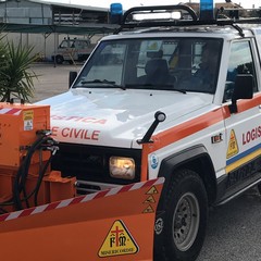 Mezzi logistici Misericordia Andria emergenza neve JPG