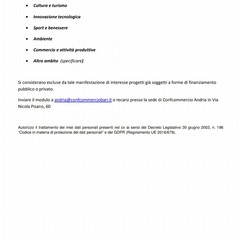 modulo Confcommercio