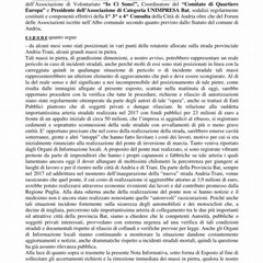 grossi massi alle rotatorie della provinciale Andria Trani
