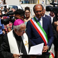 Riconsegnato alla città il  Cristo deturpato