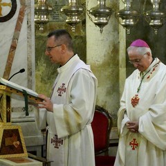 Basilica di Santa Maria dei Miracoli - celebrazione Eucaristica del Vescovo S.E. Mons. Luigi Mansi a conclusione anno sociale  dei Cavalieri dell’O.E.S.S.G.