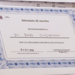 Premiazione di atleti a Palazzo Città di Andria