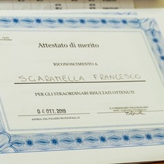 Premiazione di atleti a Palazzo Città di Andria