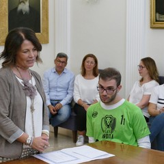 Premiazione di atleti a Palazzo Città di Andria