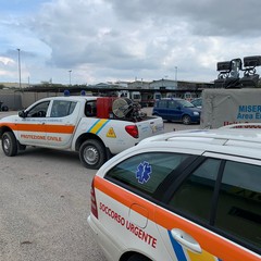partenza da andria verso la sicilia mezzi tecnici e volontari misericordie
