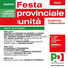 Festa provinciale dell'Unità ad Andria