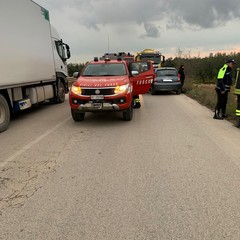 incidente stradale sulla strada tangenziale