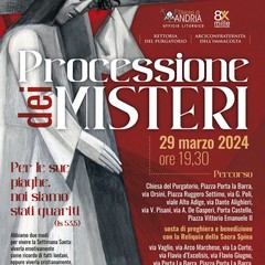 Programma processione dei Misteri Andria 2024