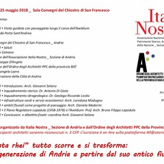 Convegno di Italia Nostra sulla rigenerazione di Andria