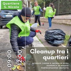 “Cleanup tra i quartieri”