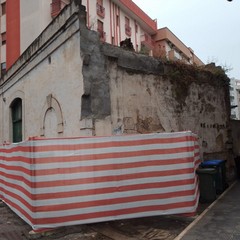 Demolizione rudere di via Trani angolo via Ennio