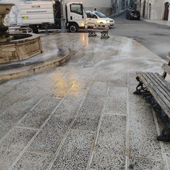Effettuato intervento di sanificazione in piazza Porta la Barra