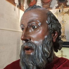 restauro della statua di San Nicola di Bari