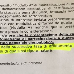 Una delle manifestazioni d'interesse pubblicate da una scuola cittadina