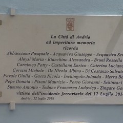 Decennale del disastro ferroviario Andria Corato