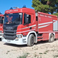 incendio in contrada San Vittore