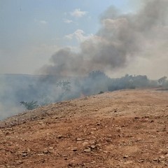 incendio in contrada San Vittore