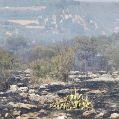 incendio in contrada San Vittore