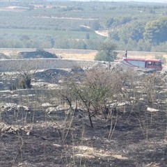 incendio in contrada San Vittore