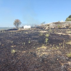incendio in contrada San Vittore