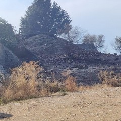 incendio in contrada San Vittore