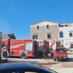 incendio in contrada San Vittore