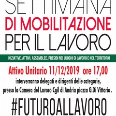 Settimana di mobilitazione per il lavoro