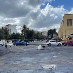 lavori stradali su viale Gramsci