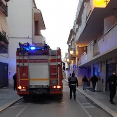 piccolo incendio in via Cavallotti