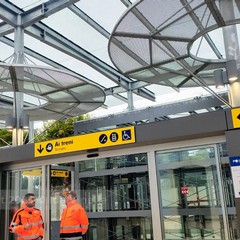 Il ministro Matteo Salvini ad Andria per il sopralluogo tecnico alla nuova stazione centrale