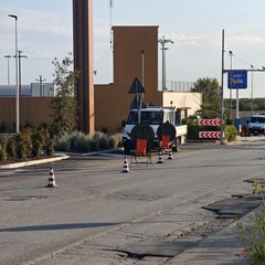lavori lungo la strada provinciale nei pressi del McDonald’s