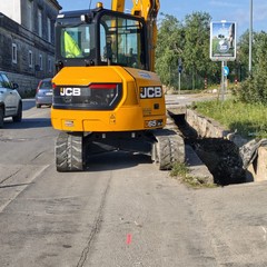 lavori lungo la strada provinciale nei pressi del McDonald’s