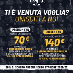 Riparte la campagna di sostegno alla Fidelis Andria