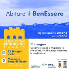 "Abitare il BenEssere" ad Andria si parla di rigenerazione umana ed urbana